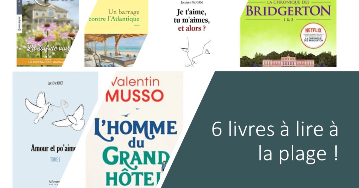 6 livres à lire à la plage !