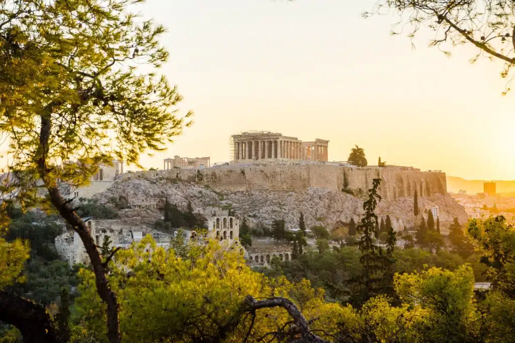 L'Acropole, vestige de l'Antiquité grecque, bien qu'elle ne soit pas mentionnée dans L'Odyssée !